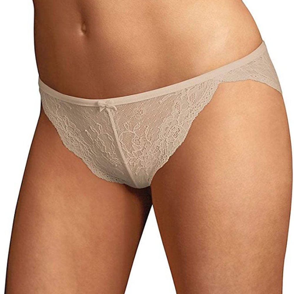 Maidenform NWT Latte All Over Lace Tanga DM0008 S 5